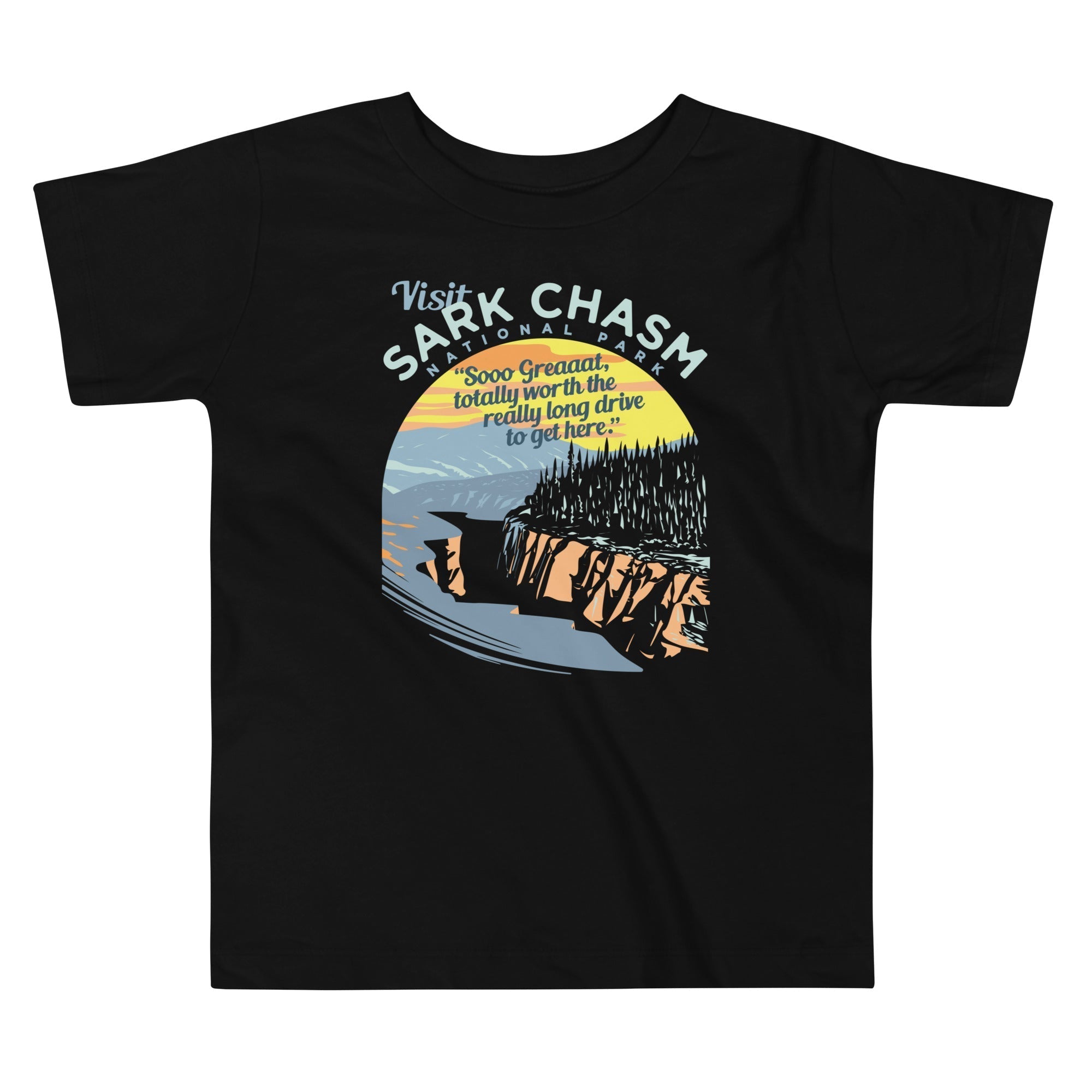 Visit Sark Chasm Kid's Toddler Tee Hoodie, Sweatshirt | PureTeeCo.com