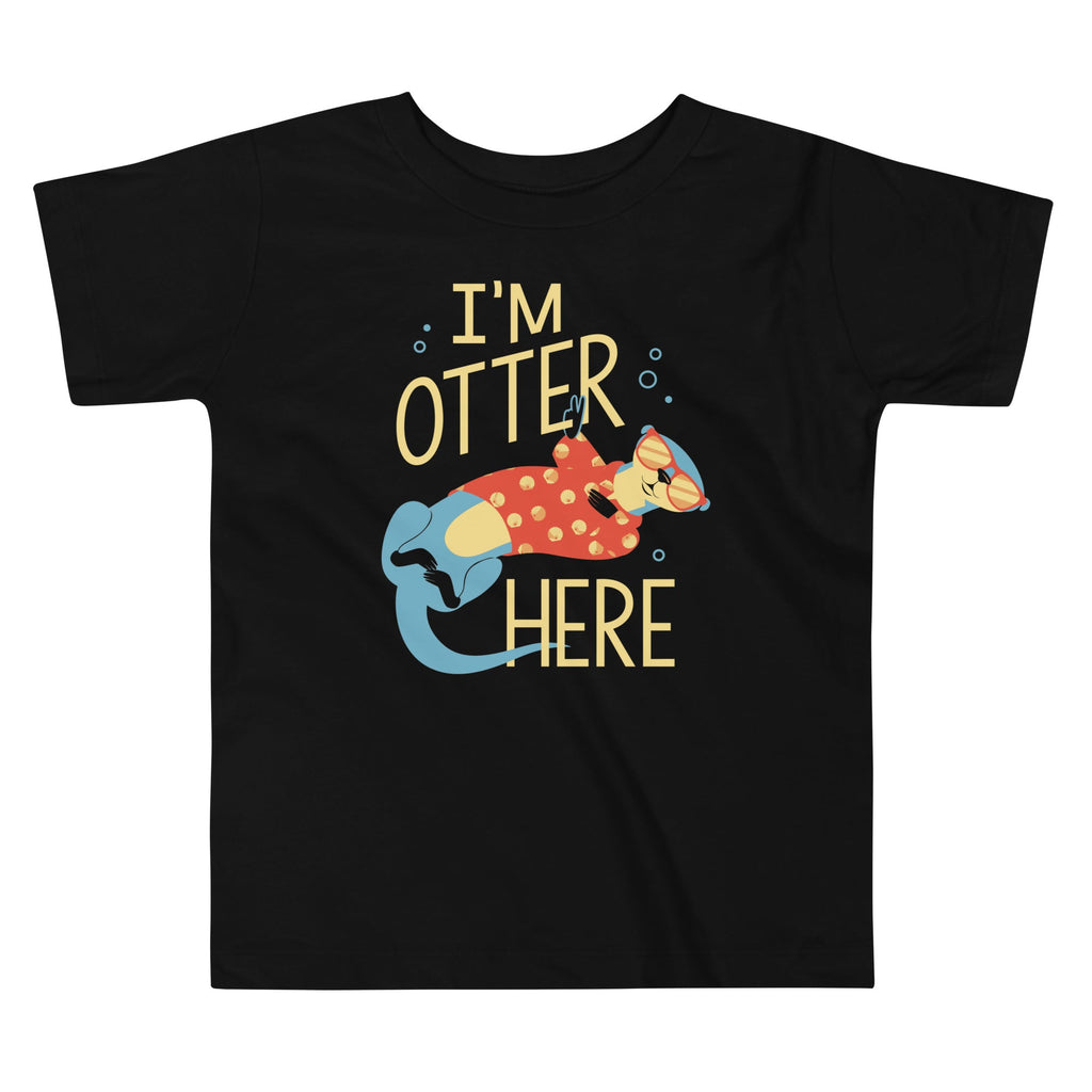 I'm Otter Here Kid's Toddler Tee Hoodie, Sweatshirt | PureTeeCo.com