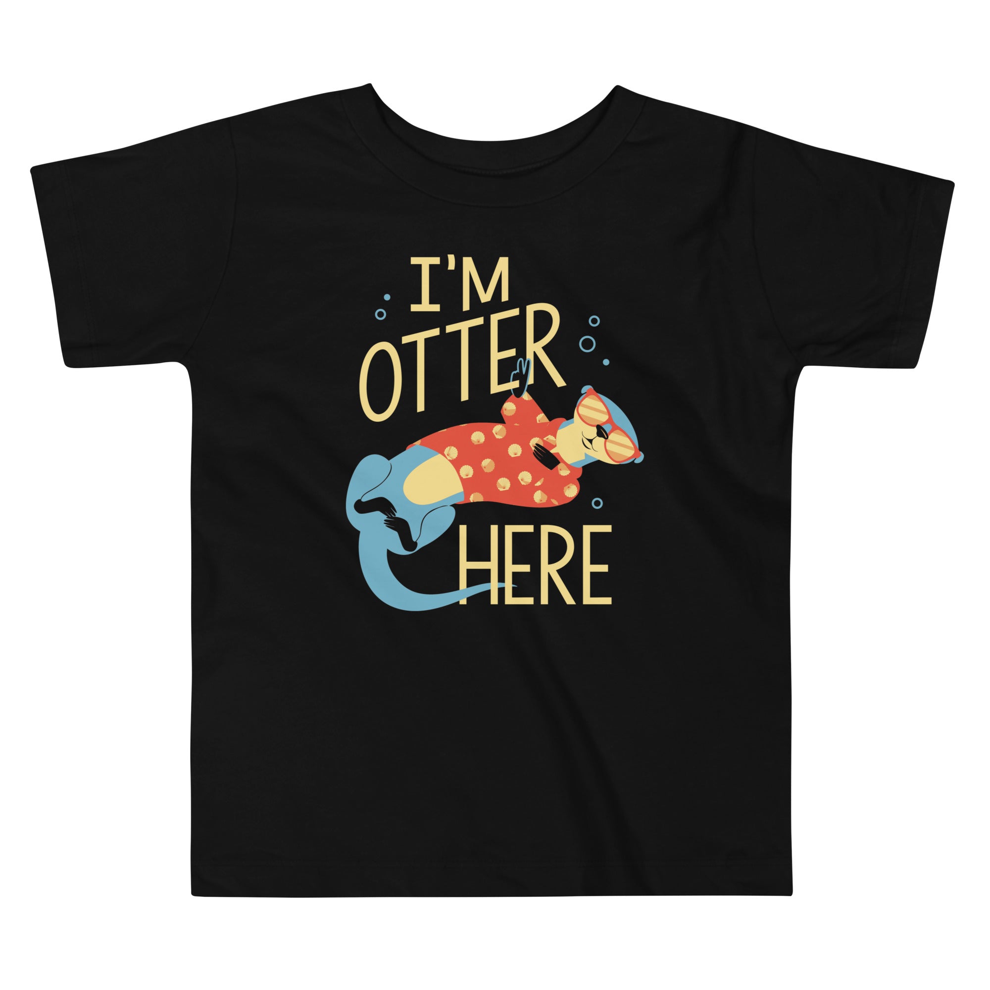 I'm Otter Here Kid's Toddler Tee Hoodie, Sweatshirt | PureTeeCo.com