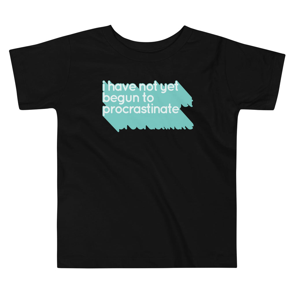 Not Begun To Procrastinate Kid's Toddler Tee Hoodie, Sweatshirt | PureTeeCo.com (Image 1)