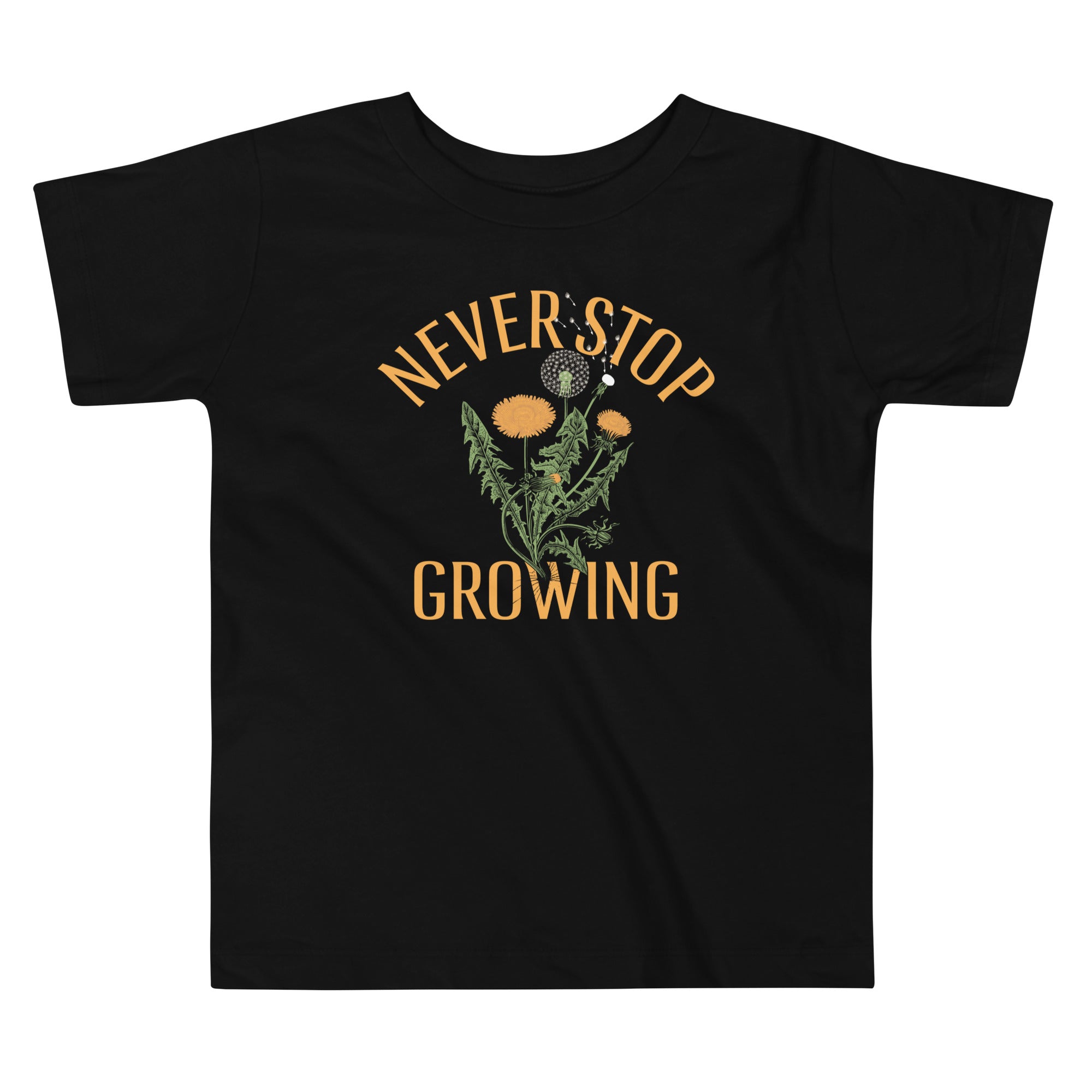 Never Stop Growing Kid's Toddler Tee Hoodie, Sweatshirt | PureTeeCo.com