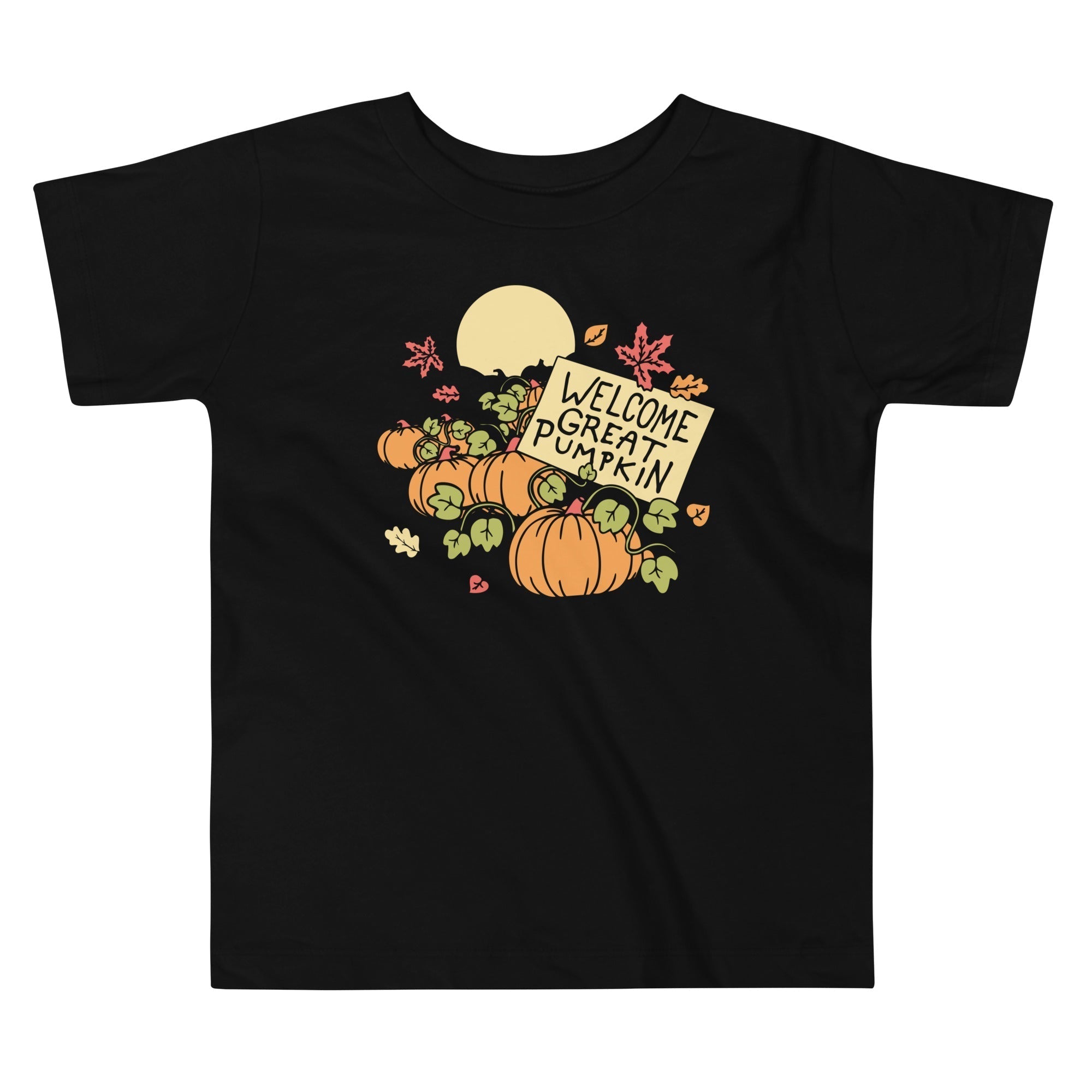 Welcome Great Pumpkin Kid's Toddler Tee Hoodie, Sweatshirt | PureTeeCo.com