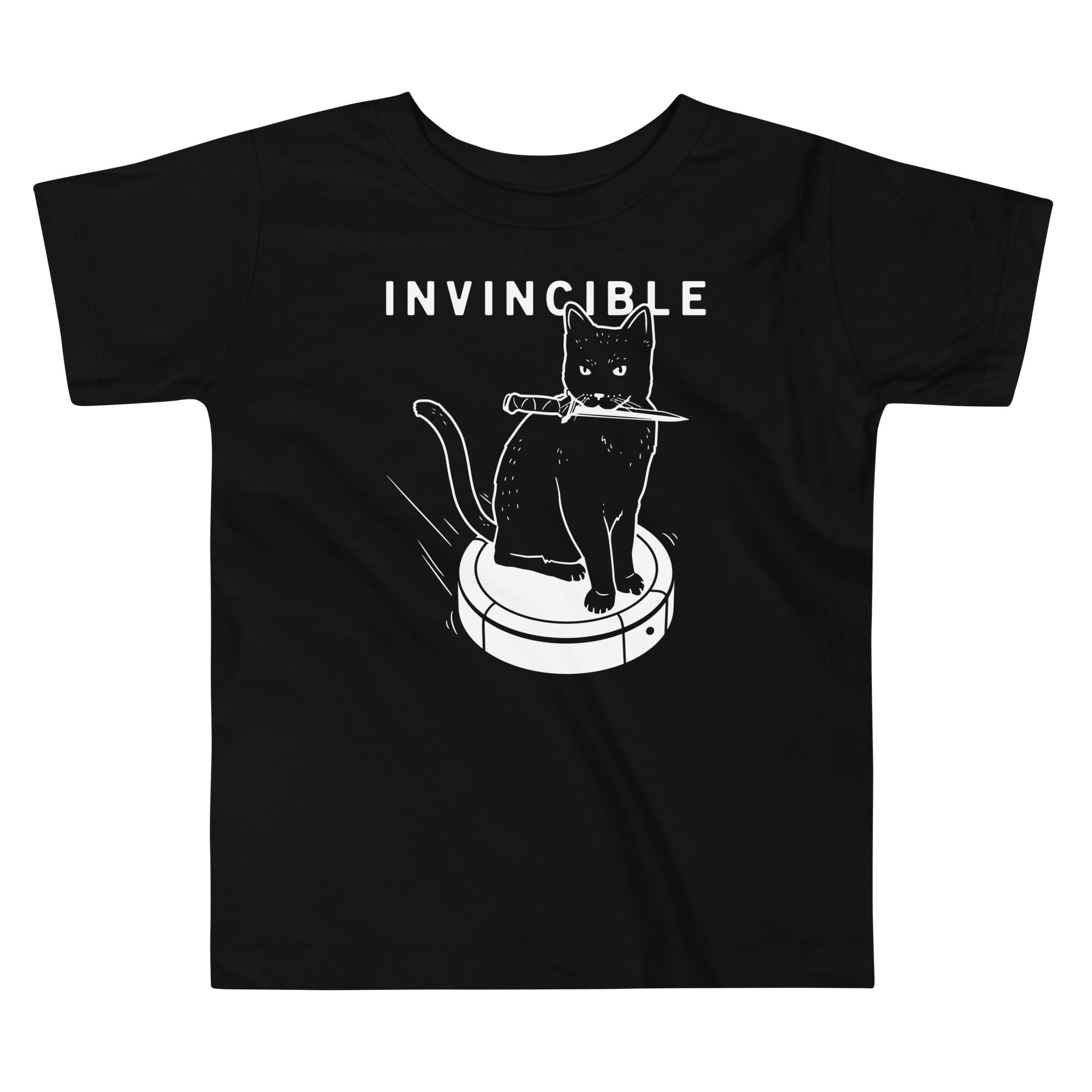 Invincible Cat Kid's Toddler Tee Hoodie, Sweatshirt | PureTeeCo.com
