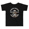 Three Horns Never Play With Long Necks Kid's Toddler Tee Hoodie, Sweatshirt | PureTeeCo.com