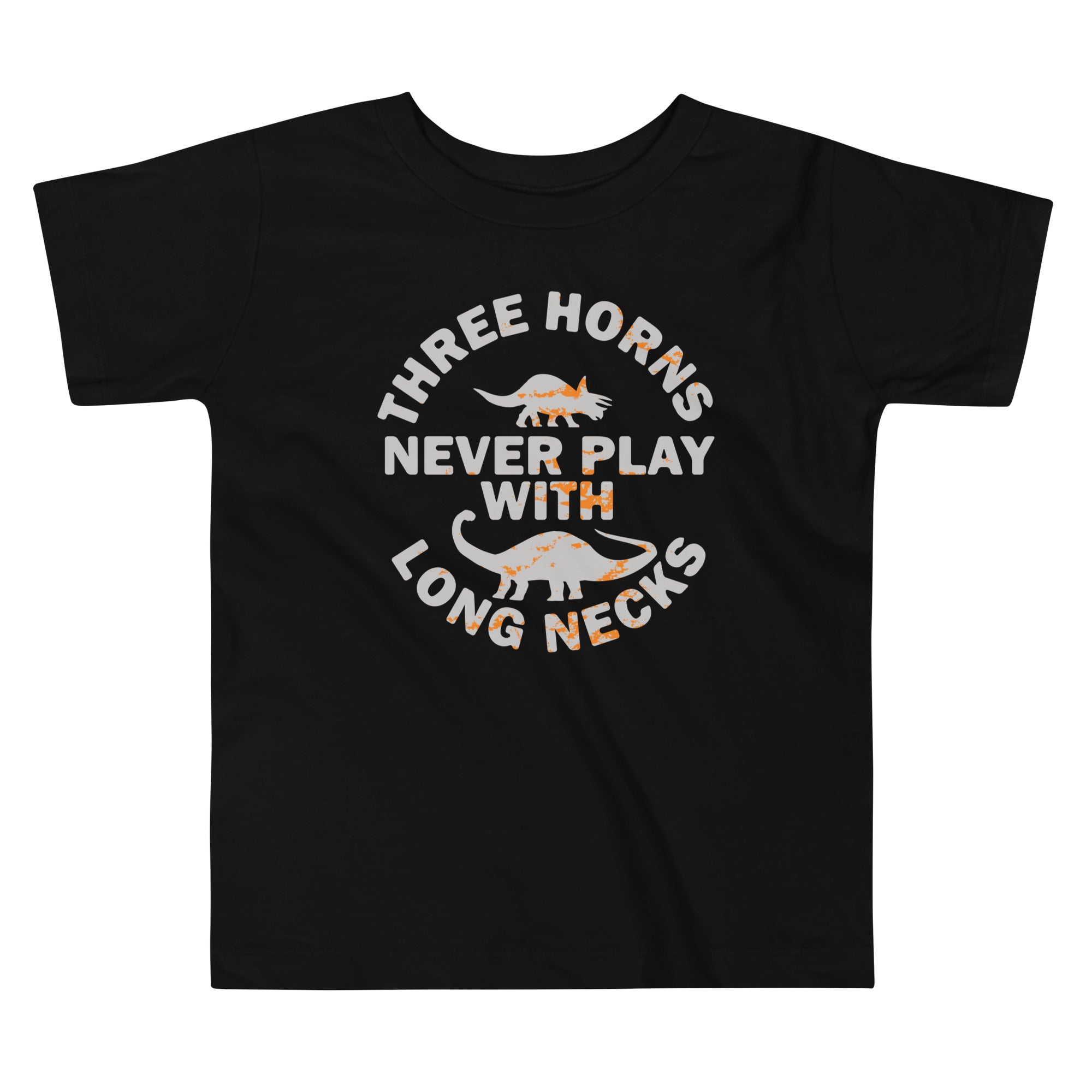 Three Horns Never Play With Long Necks Kid's Toddler Tee Hoodie, Sweatshirt | PureTeeCo.com