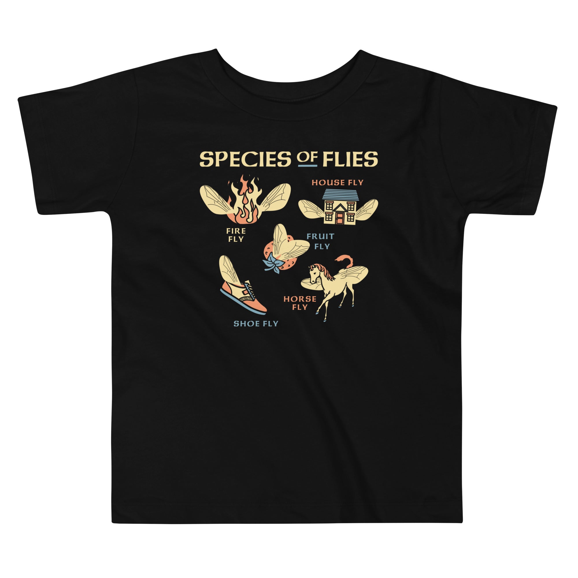 Species Of Flies Kid's Toddler Tee Hoodie, Sweatshirt | PureTeeCo.com