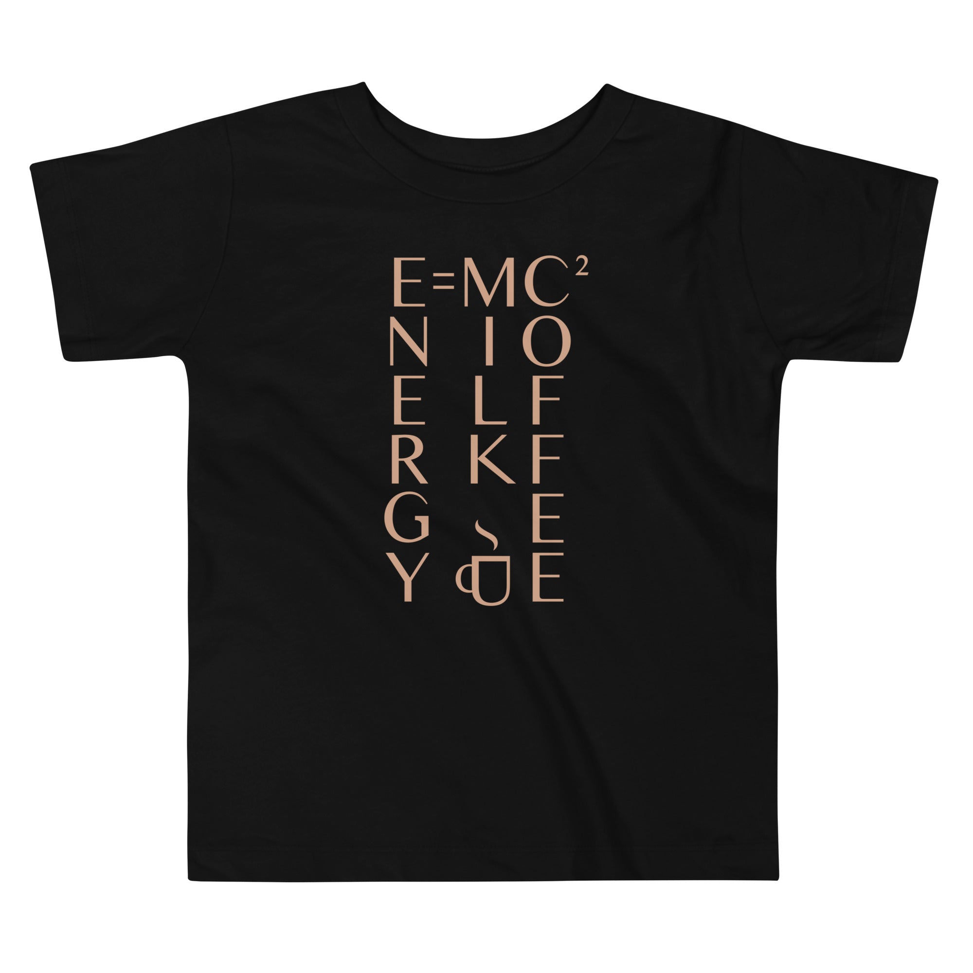 Energy Equals Milk Times Coffee Squared Kid's Toddler Tee Hoodie, Sweatshirt | PureTeeCo.com (Image 1)