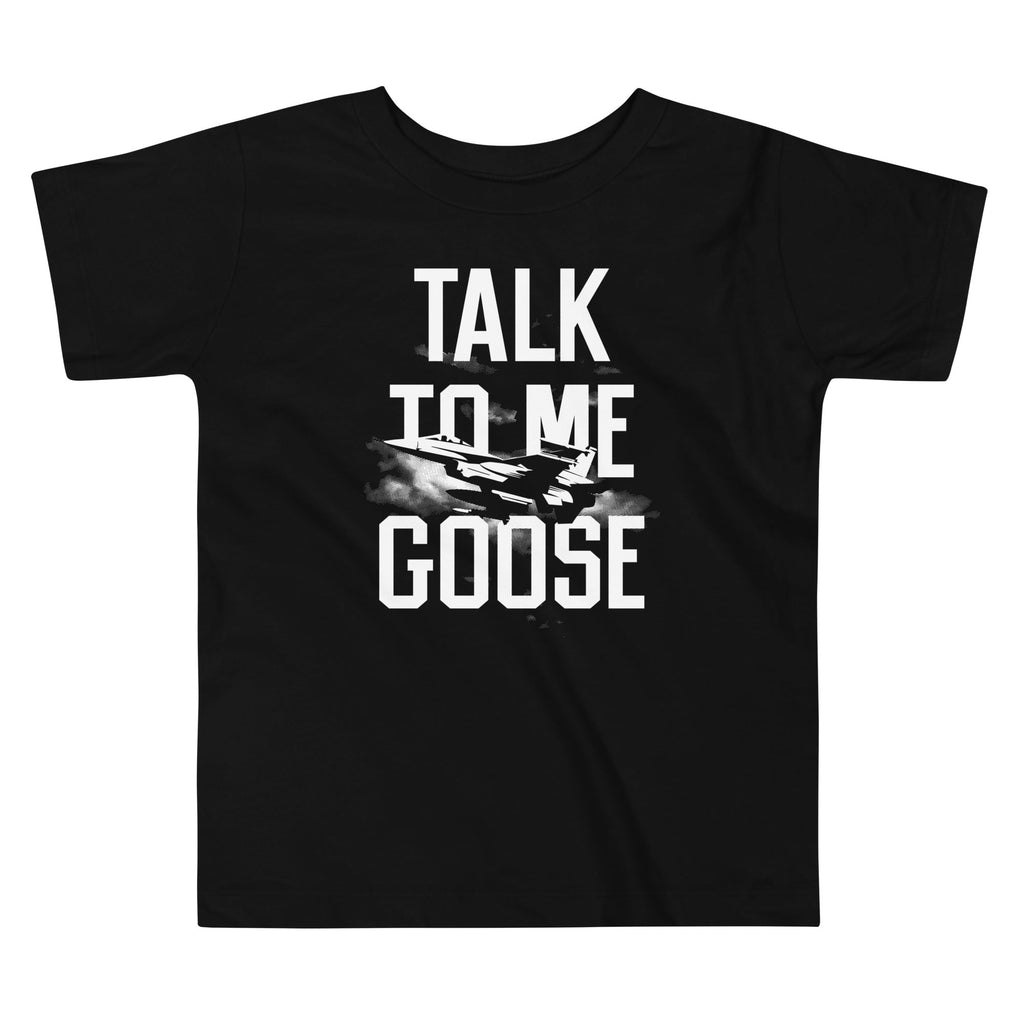 Talk To Me Goose Kid's Toddler Tee Hoodie, Sweatshirt | PureTeeCo.com (Image 1)