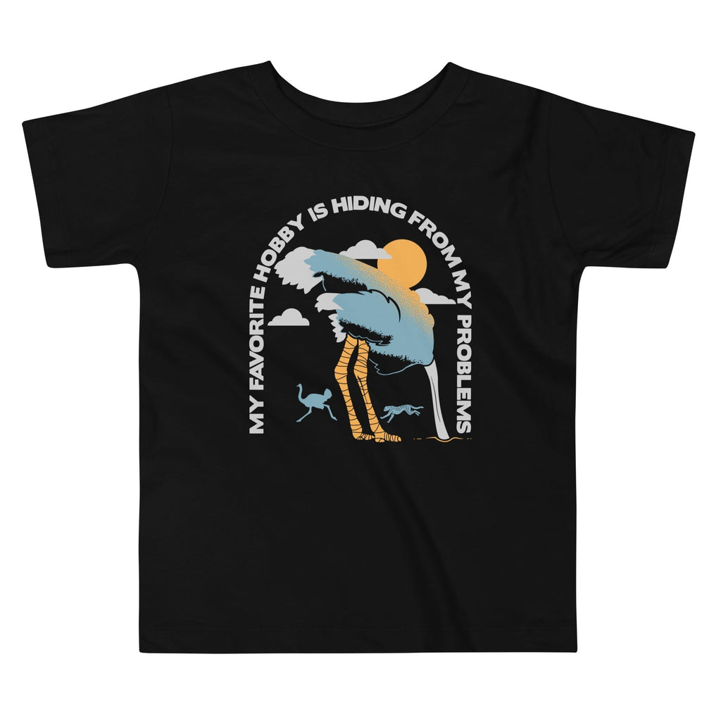My Favorite Hobby Is Hiding From My Problems Kid's Toddler Tee Hoodie, Sweatshirt | PureTeeCo.com