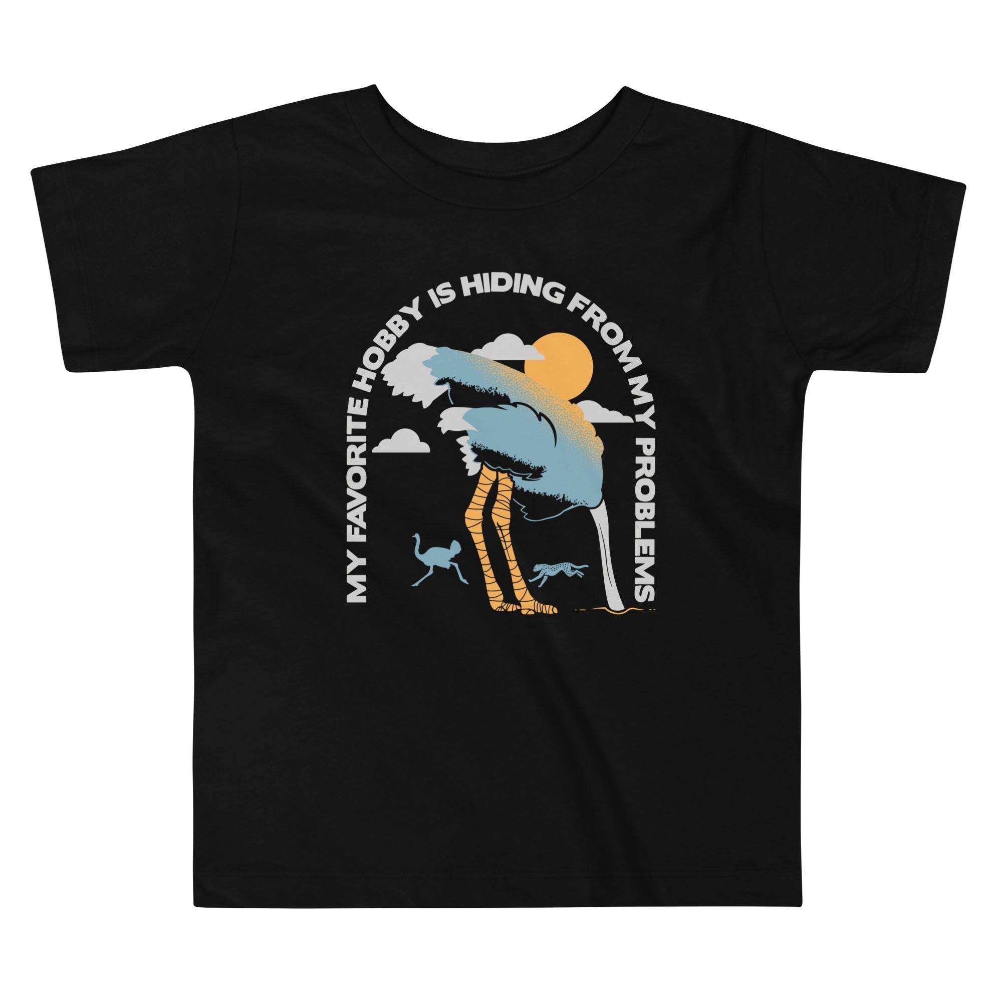 My Favorite Hobby Is Hiding From My Problems Kid's Toddler Tee Hoodie, Sweatshirt | PureTeeCo.com