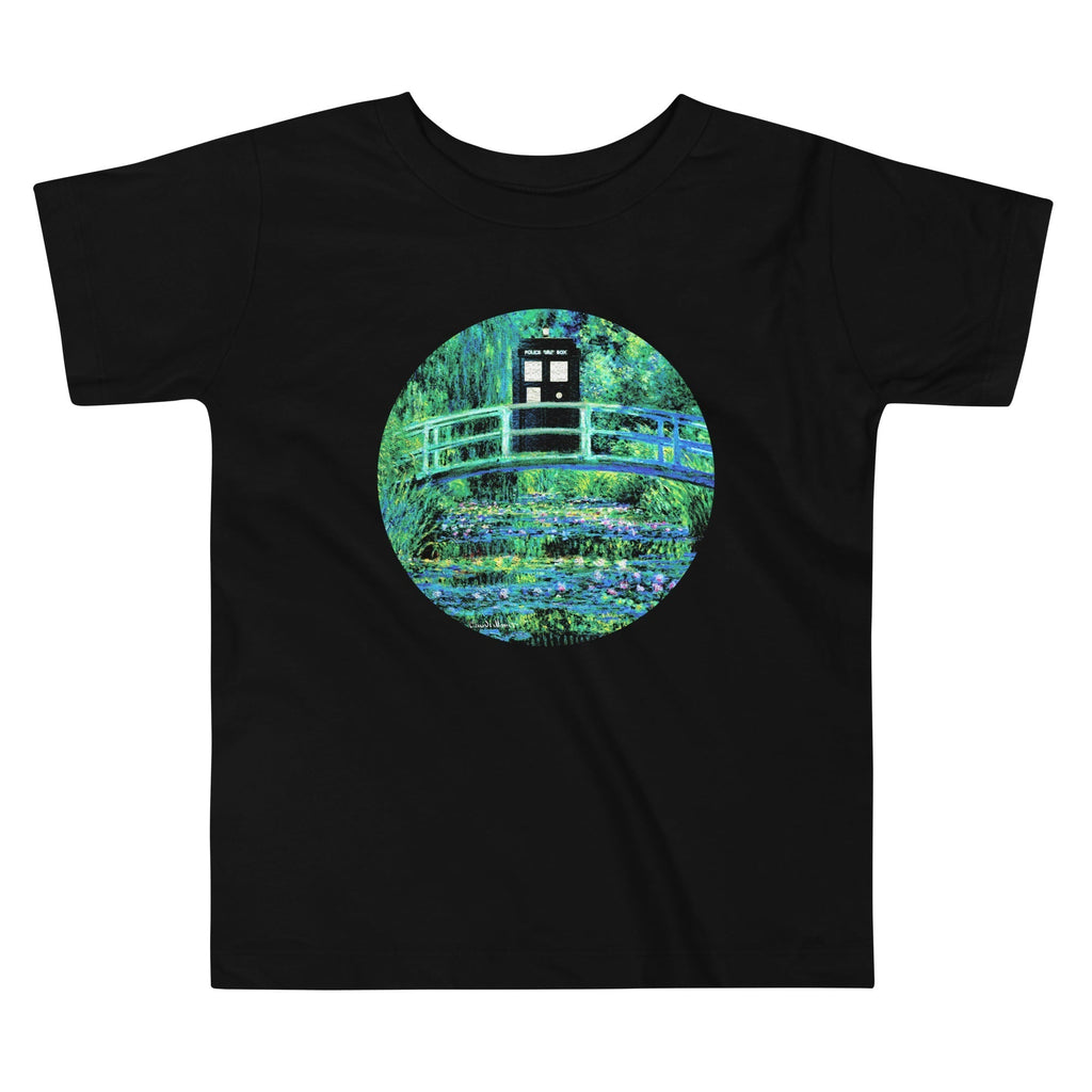 Water Lilies Police Box Kid's Toddler Tee Hoodie, Sweatshirt | PureTeeCo.com (Image 1)