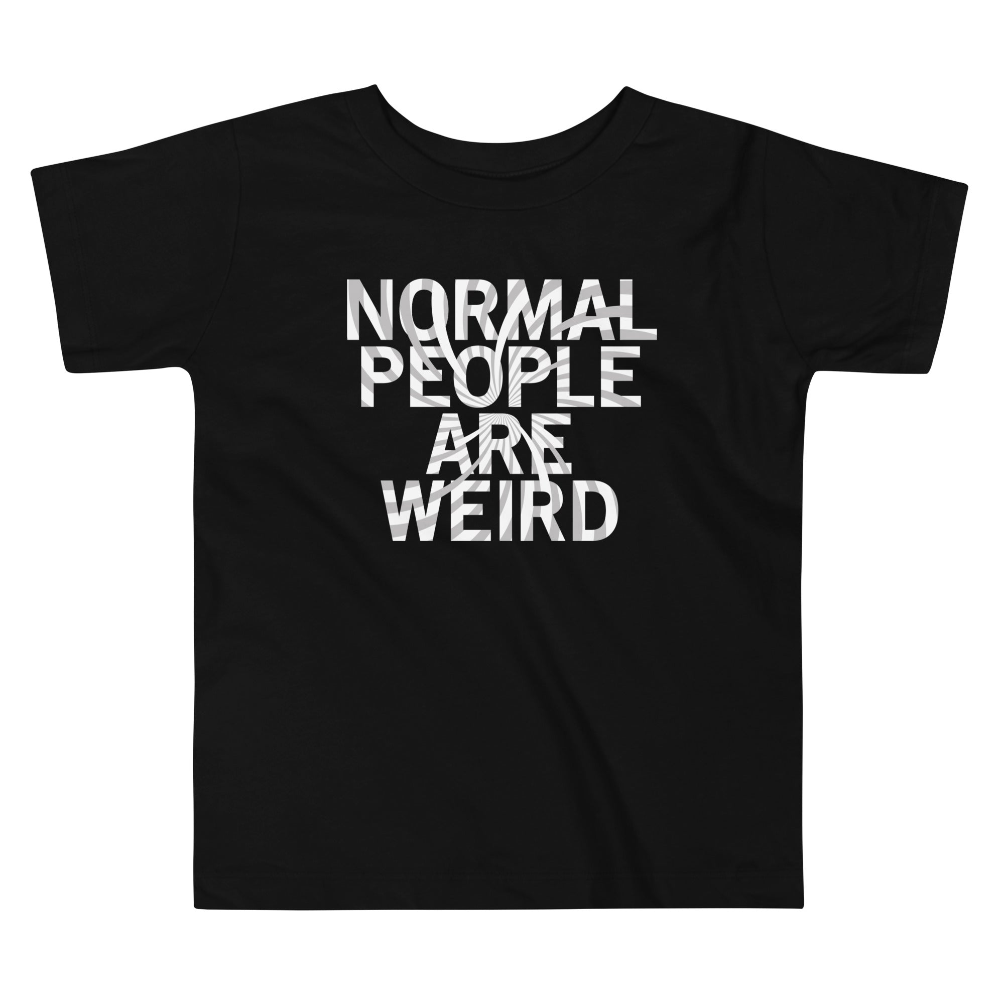 Normal People Are Weird Kid's Toddler Tee Hoodie, Sweatshirt | PureTeeCo.com (Image 1)