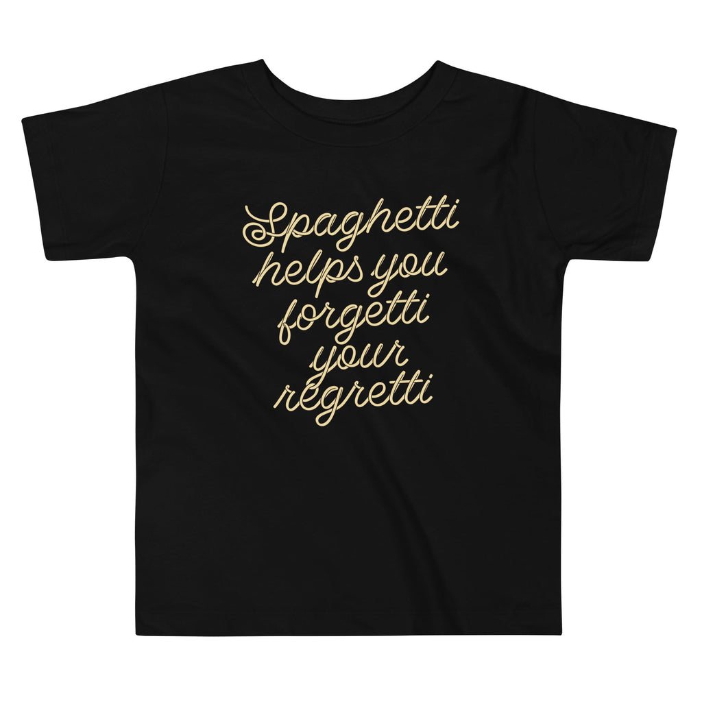 Spaghetti Helps You Forgetti Your Regretti Kid's Toddler Tee Hoodie, Sweatshirt | PureTeeCo.com