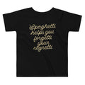Spaghetti Helps You Forgetti Your Regretti Kid's Toddler Tee Hoodie, Sweatshirt | PureTeeCo.com