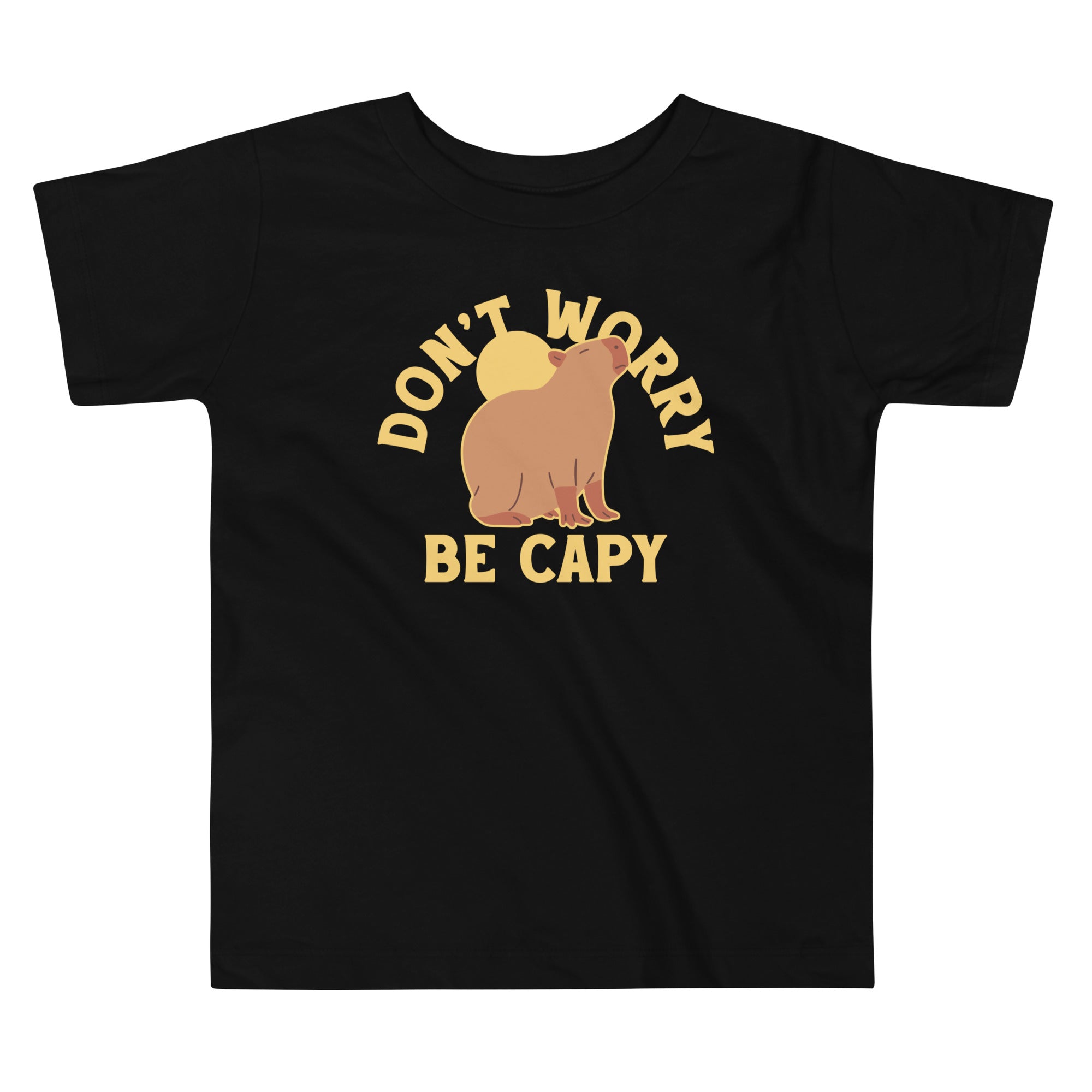 Don't Worry Be Capy Kid's Toddler Tee Hoodie, Sweatshirt | PureTeeCo.com (Image 1)