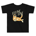 Feline Fine Kid's Toddler Tee Hoodie, Sweatshirt | PureTeeCo.com