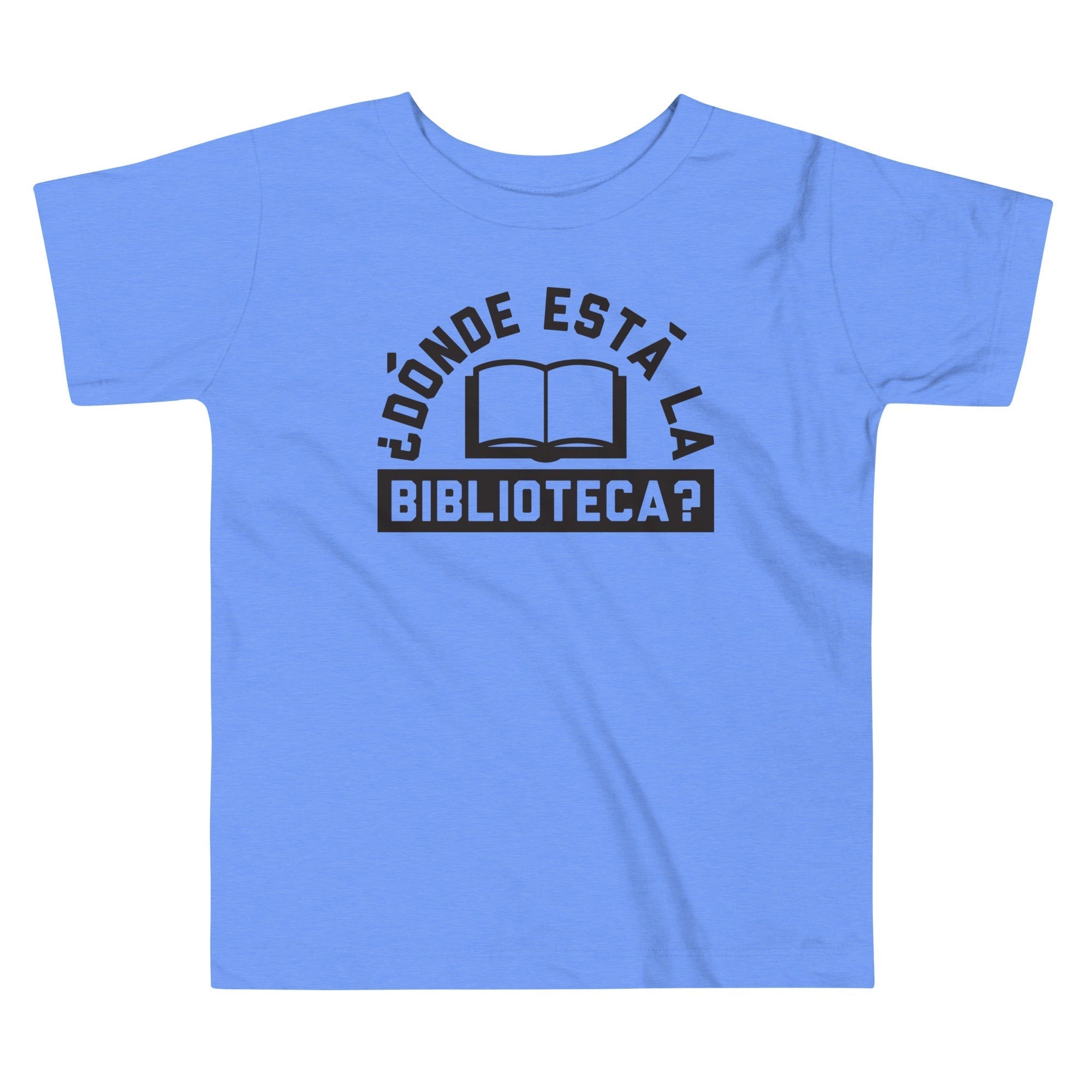 Donde Esta La Biblioteca? Kid's Toddler Tee Hoodie, Sweatshirt | PureTeeCo.com (Image 1)