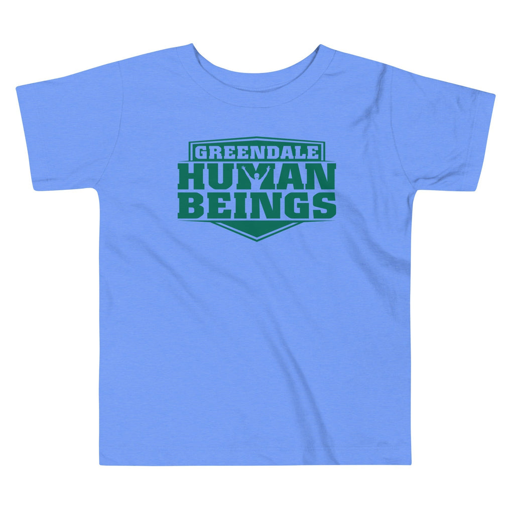 Greendale Human Beings Kid's Toddler Tee Hoodie, Sweatshirt | PureTeeCo.com (Image 1)