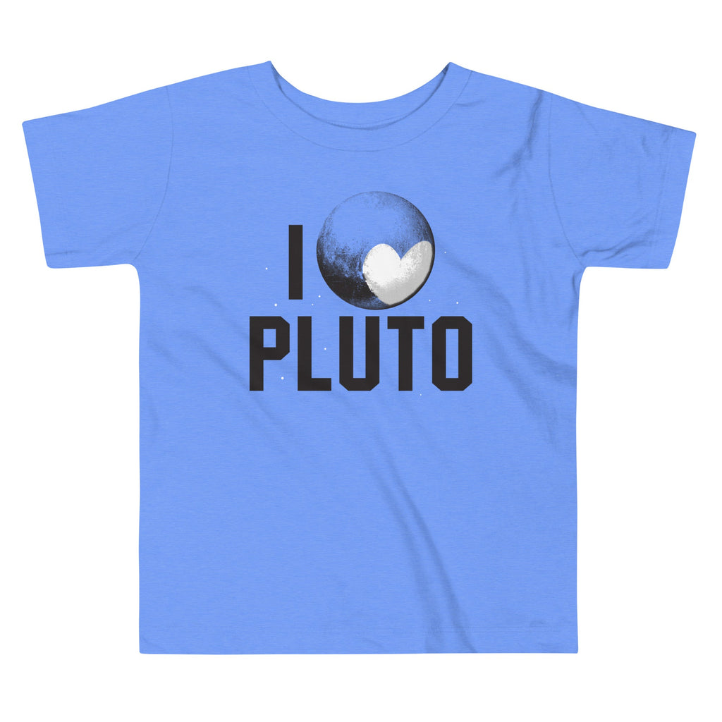 I Heart Pluto Kid's Toddler Tee Hoodie, Sweatshirt | PureTeeCo.com (Image 1)