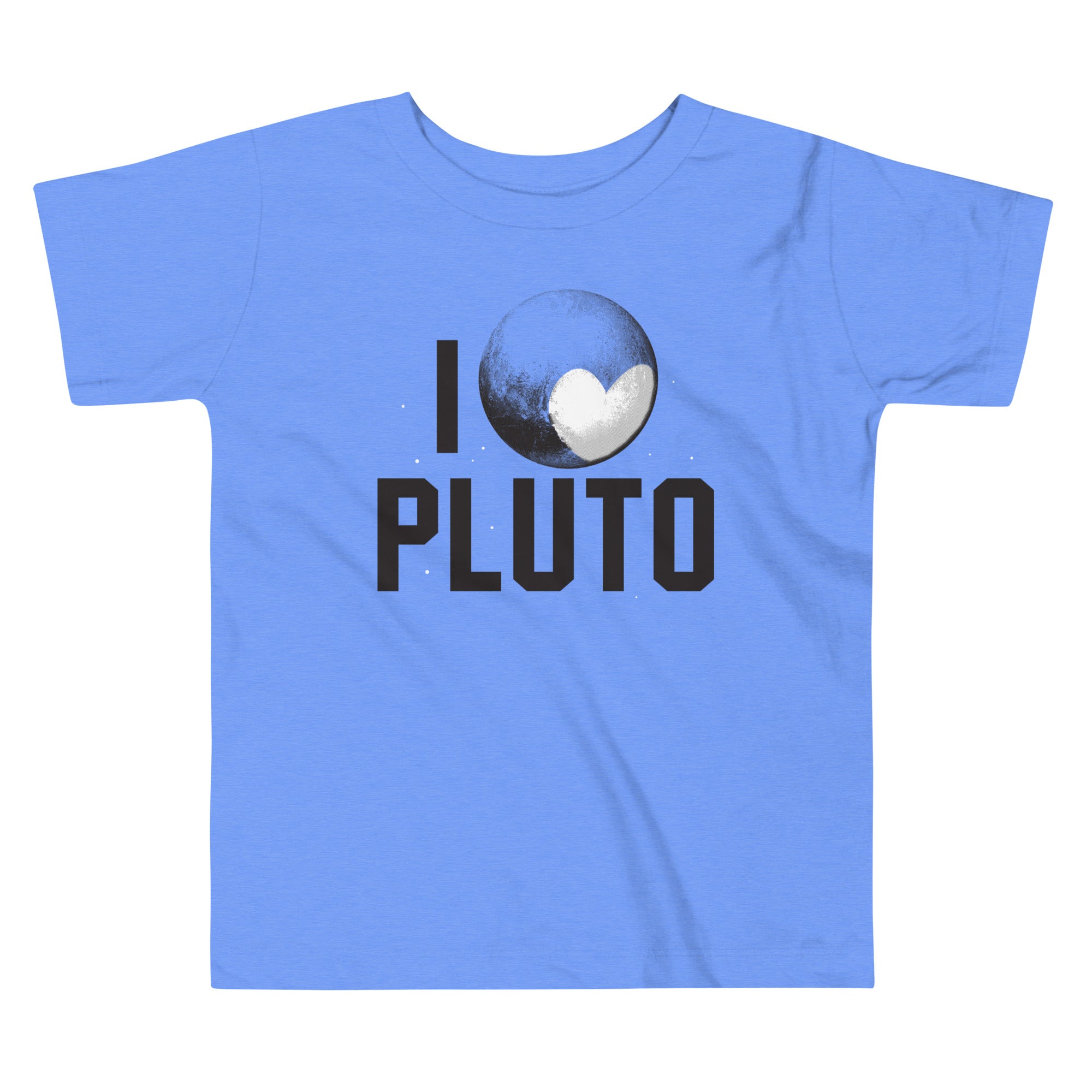 I Heart Pluto Kid's Toddler Tee Hoodie, Sweatshirt | PureTeeCo.com (Image 1)
