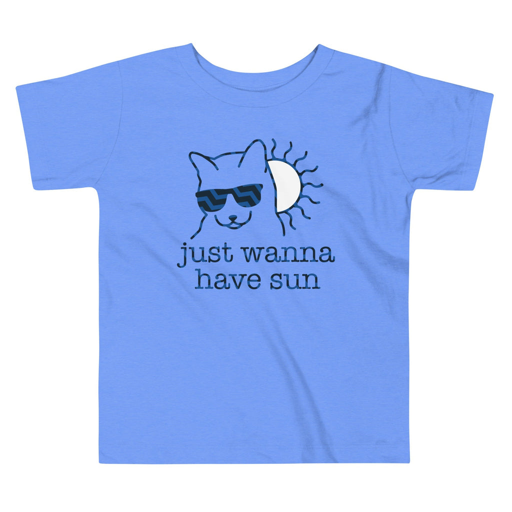 Just Wanna Have Sun Kid's Toddler Tee Hoodie, Sweatshirt | PureTeeCo.com (Image 1)