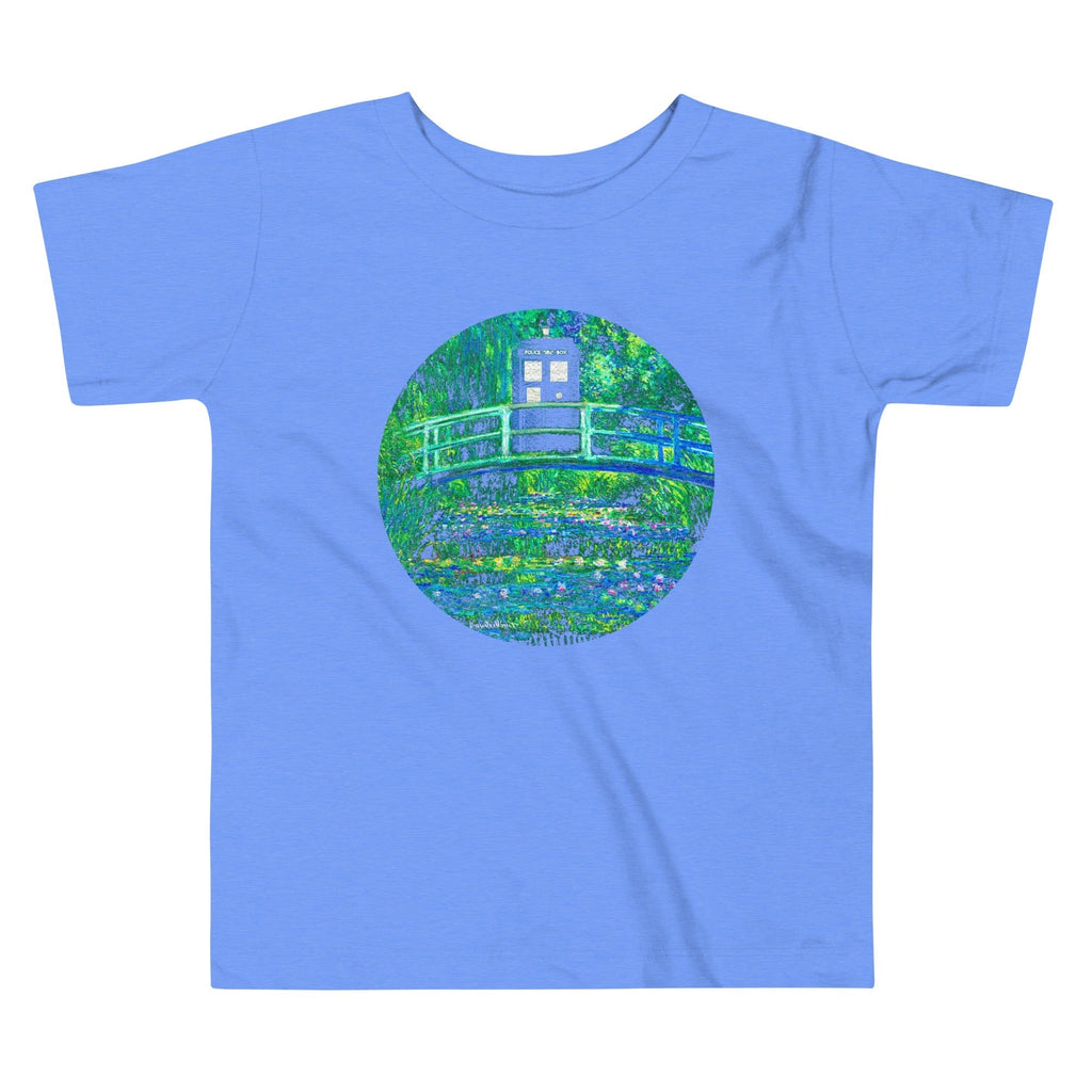 Water Lilies Police Box Kid's Toddler Tee Hoodie, Sweatshirt | PureTeeCo.com (Image 2)