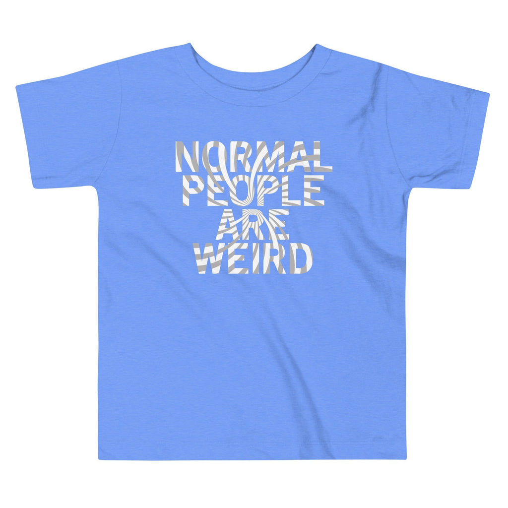 Normal People Are Weird Kid's Toddler Tee Hoodie, Sweatshirt | PureTeeCo.com (Image 2)