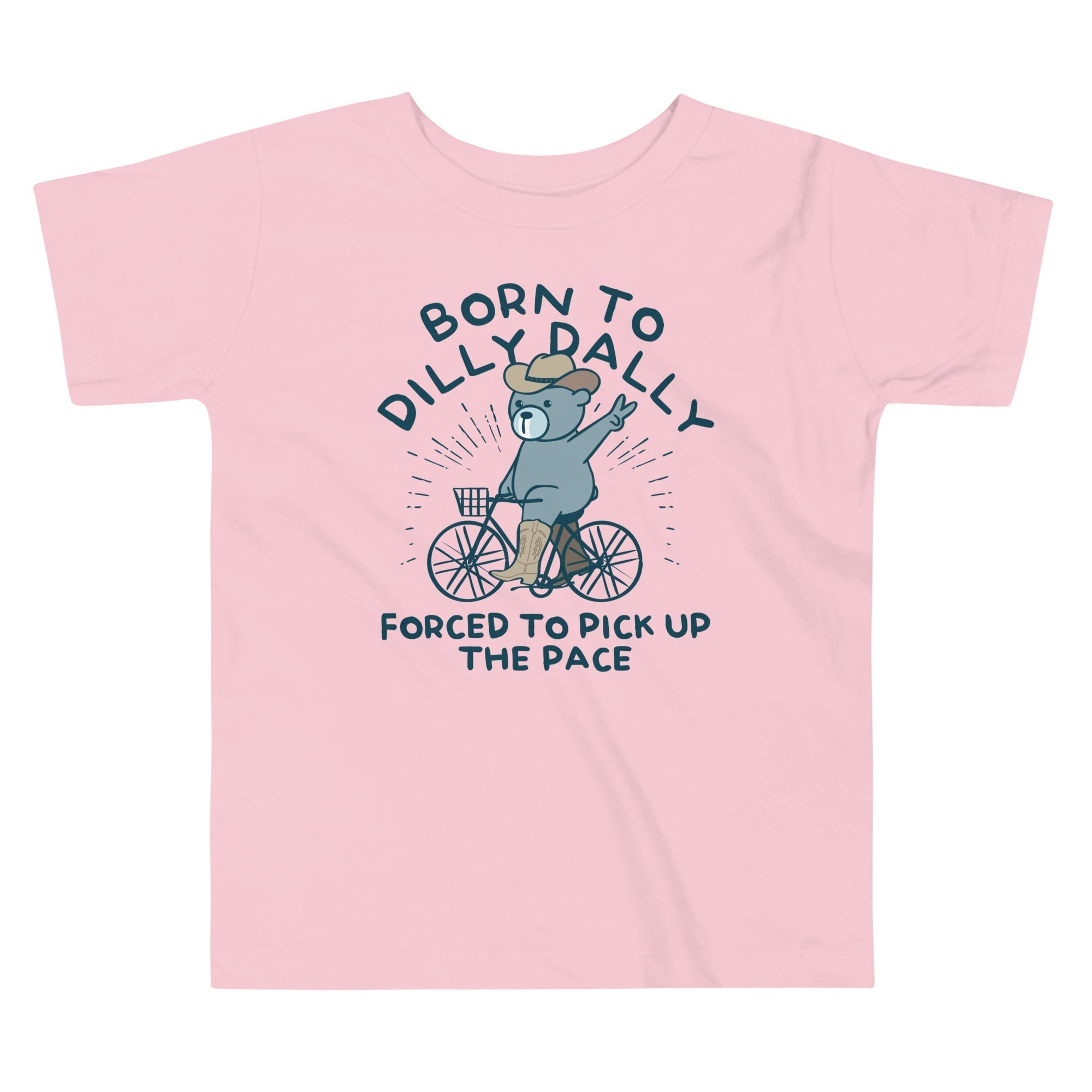 Born To Dilly Dally Forced To Pick Up The Pace Kid's Toddler Tee Hoodie, Sweatshirt | PureTeeCo.com (Image 2)