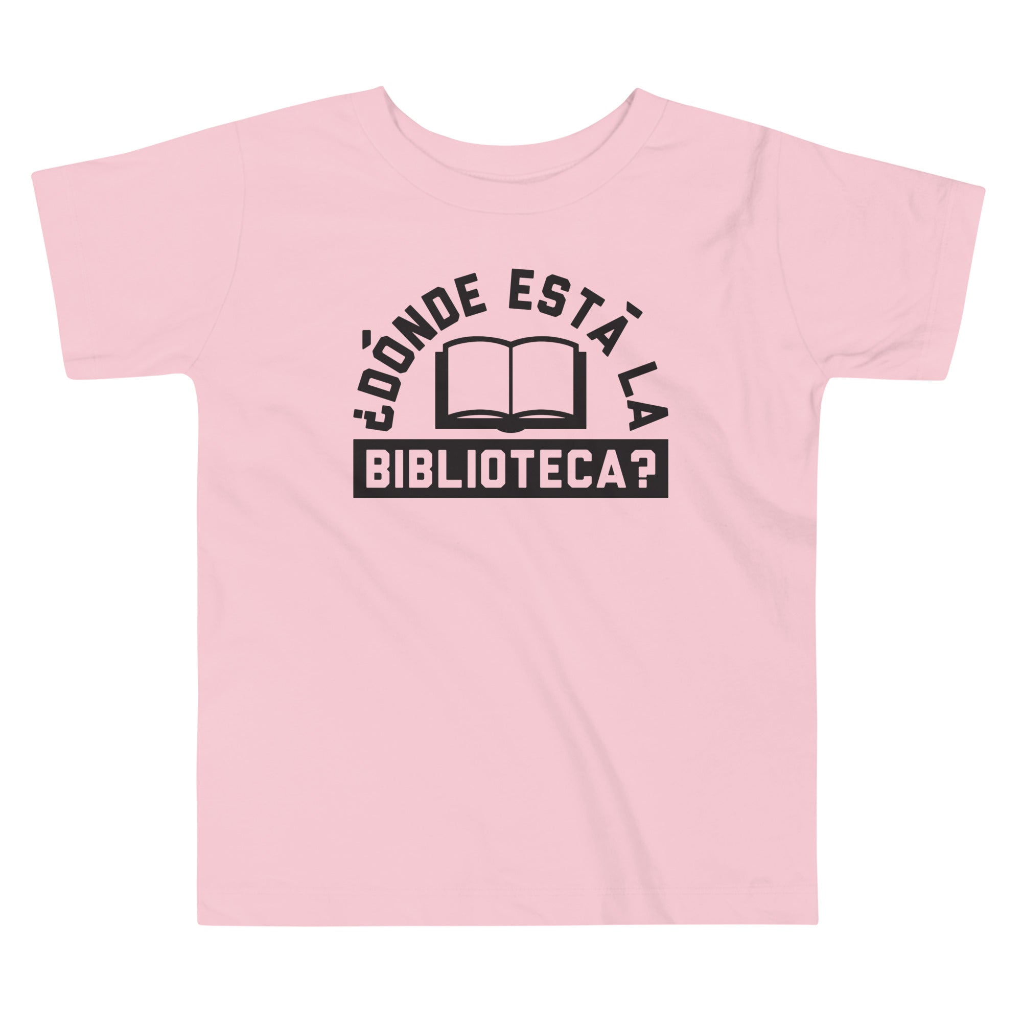 Donde Esta La Biblioteca? Kid's Toddler Tee Hoodie, Sweatshirt | PureTeeCo.com (Image 2)