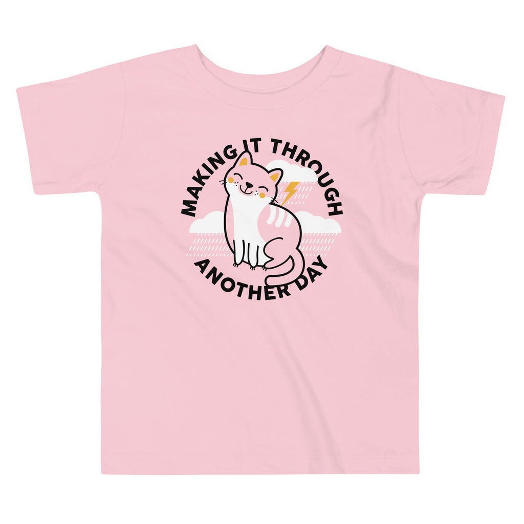 Making It Through Another Day Kid's Toddler Tee Hoodie, Sweatshirt | PureTeeCo.com (Image 2)