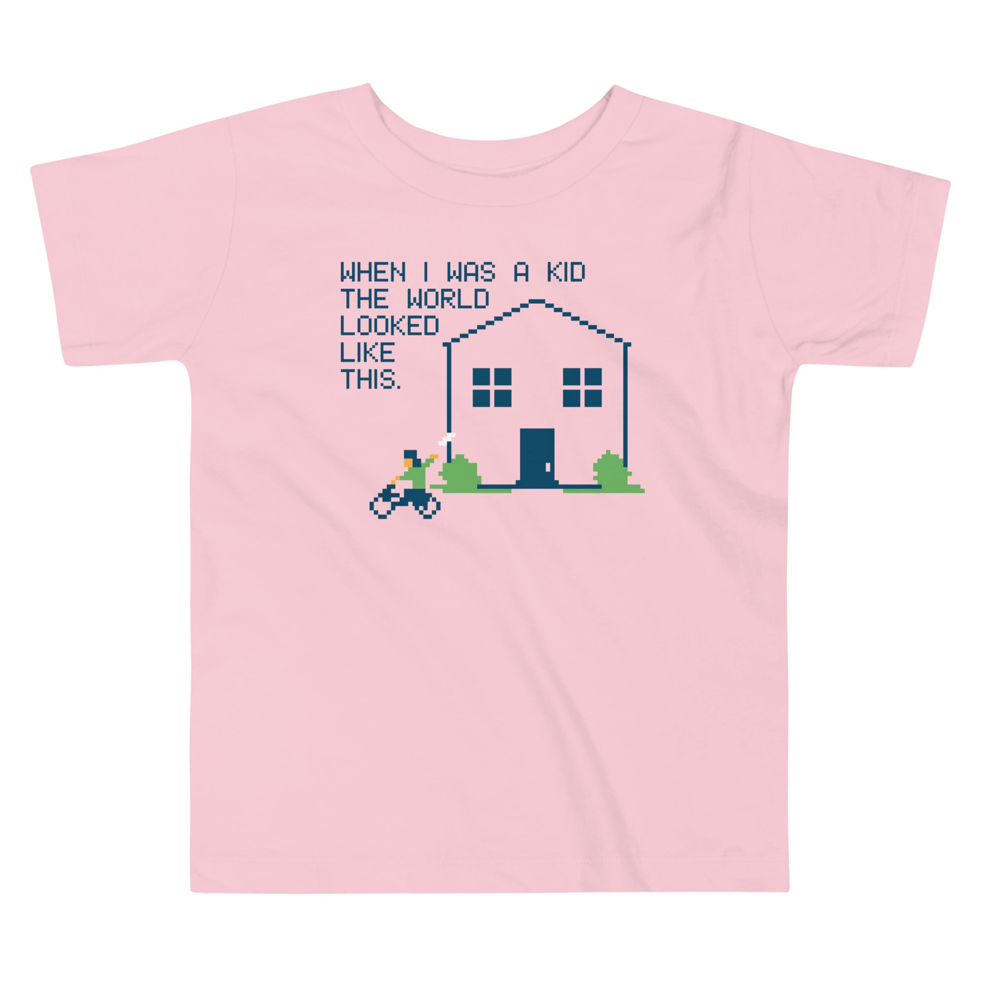 When I Was A Kid The World Kid's Toddler Tee Hoodie, Sweatshirt | PureTeeCo.com (Image 2)