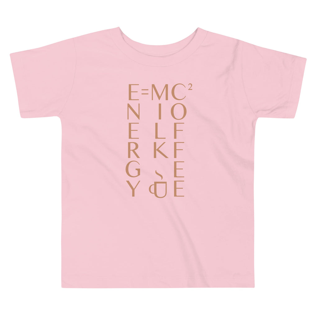 Energy Equals Milk Times Coffee Squared Kid's Toddler Tee Hoodie, Sweatshirt | PureTeeCo.com (Image 2)