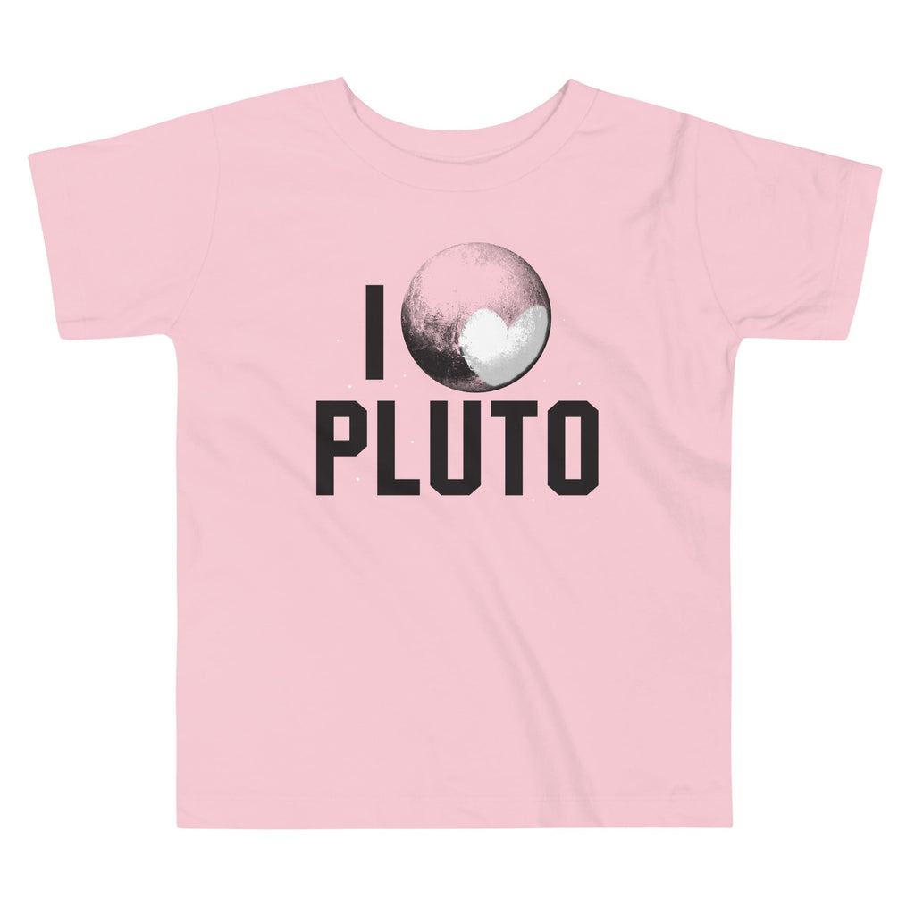 I Heart Pluto Kid's Toddler Tee Hoodie, Sweatshirt | PureTeeCo.com (Image 2)