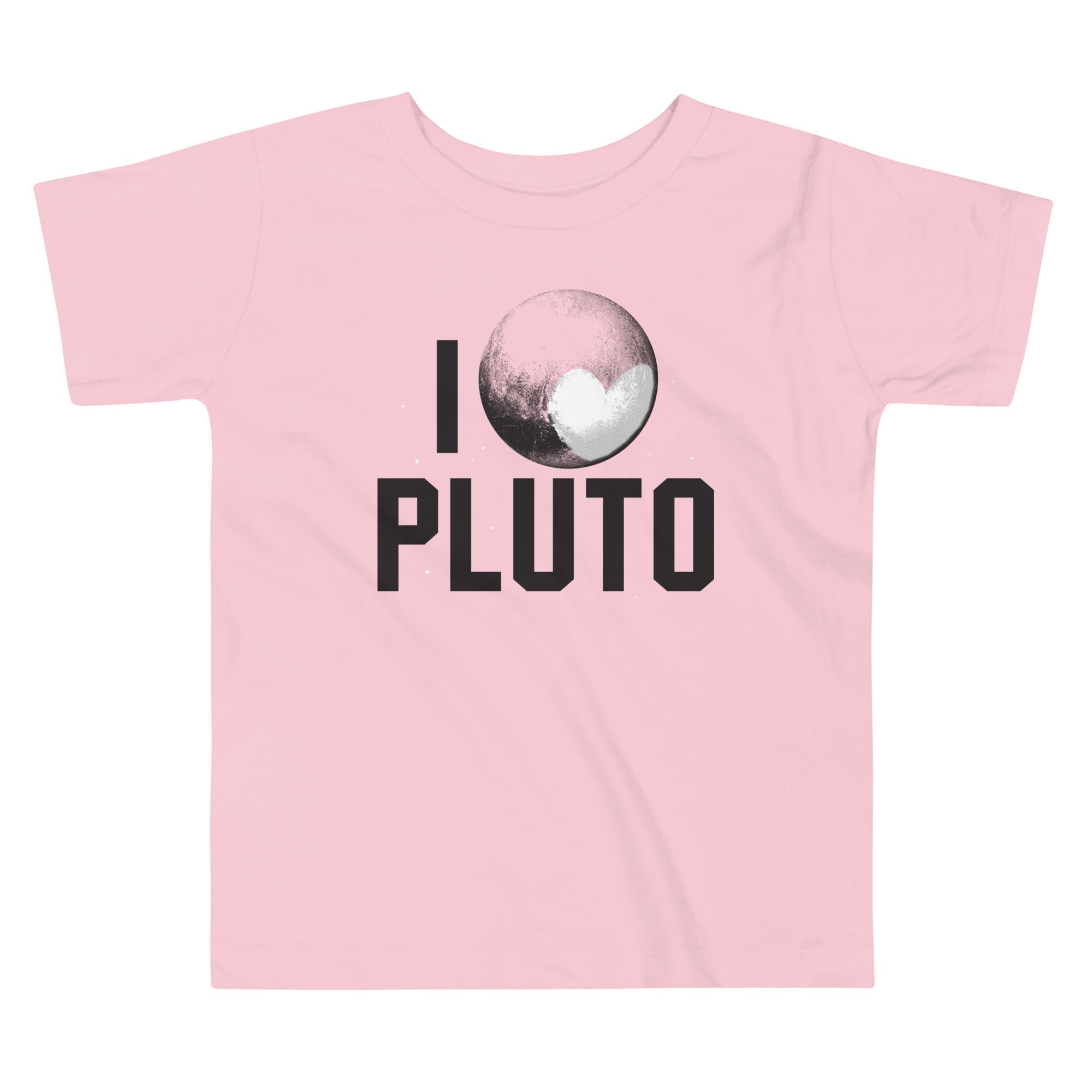 I Heart Pluto Kid's Toddler Tee Hoodie, Sweatshirt | PureTeeCo.com (Image 2)