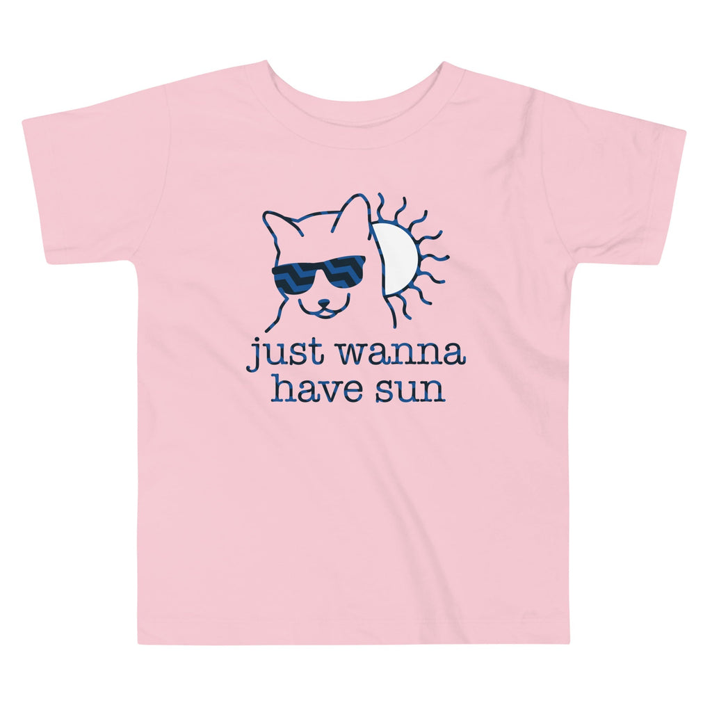 Just Wanna Have Sun Kid's Toddler Tee Hoodie, Sweatshirt | PureTeeCo.com (Image 2)