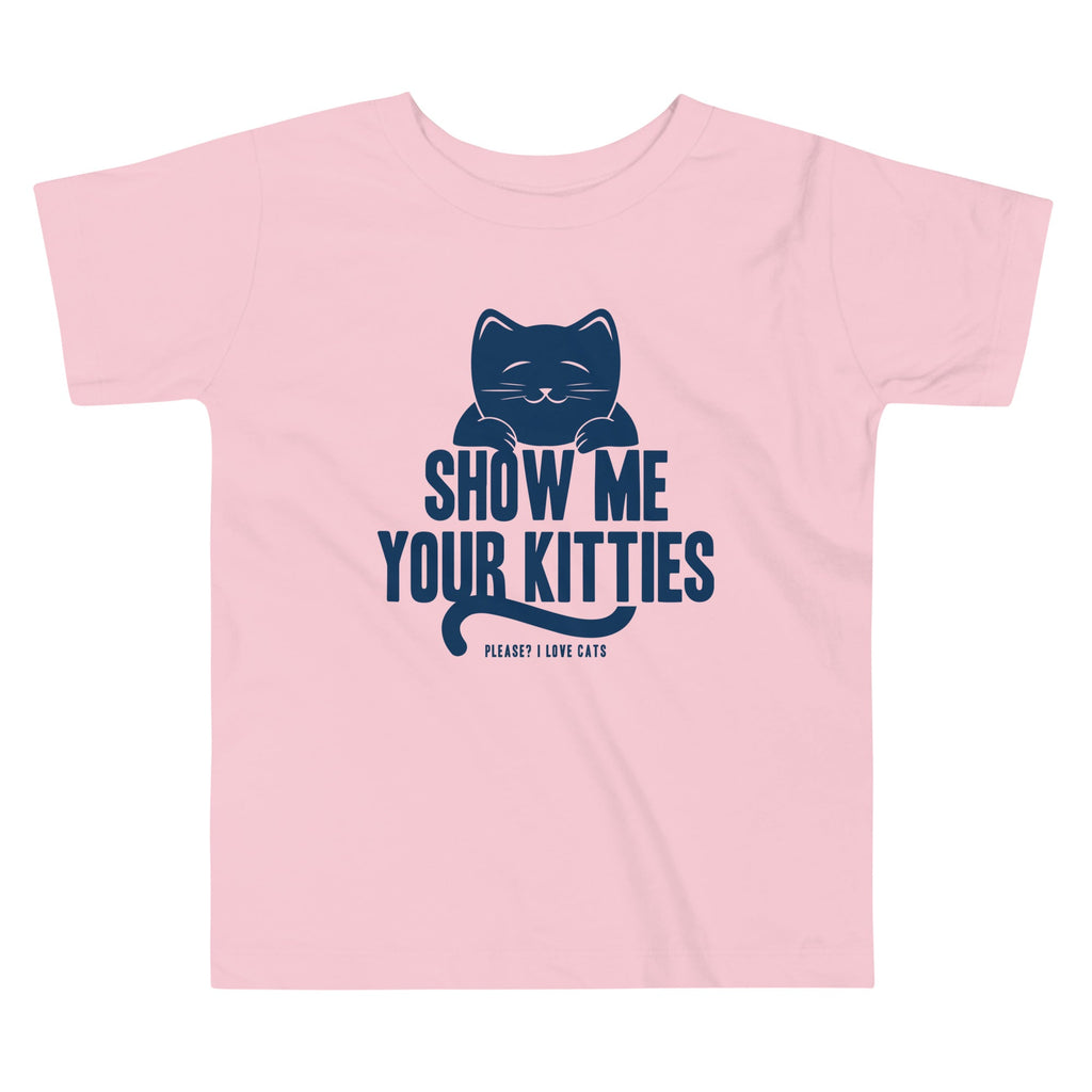 Show Me Your Kitties Kid's Toddler Tee Hoodie, Sweatshirt | PureTeeCo.com (Image 2)
