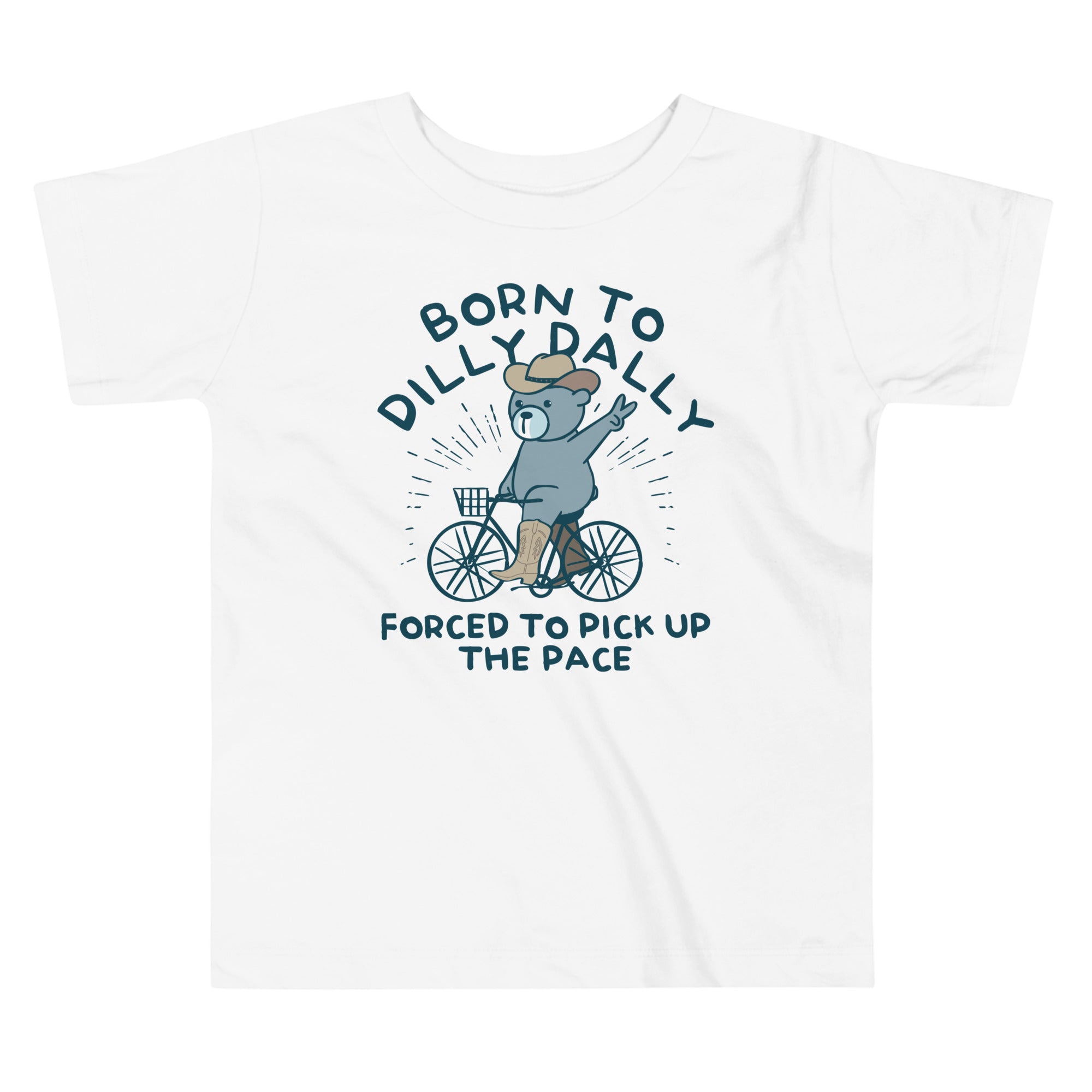 Born To Dilly Dally Forced To Pick Up The Pace Kid's Toddler Tee Hoodie, Sweatshirt | PureTeeCo.com (Image 3)