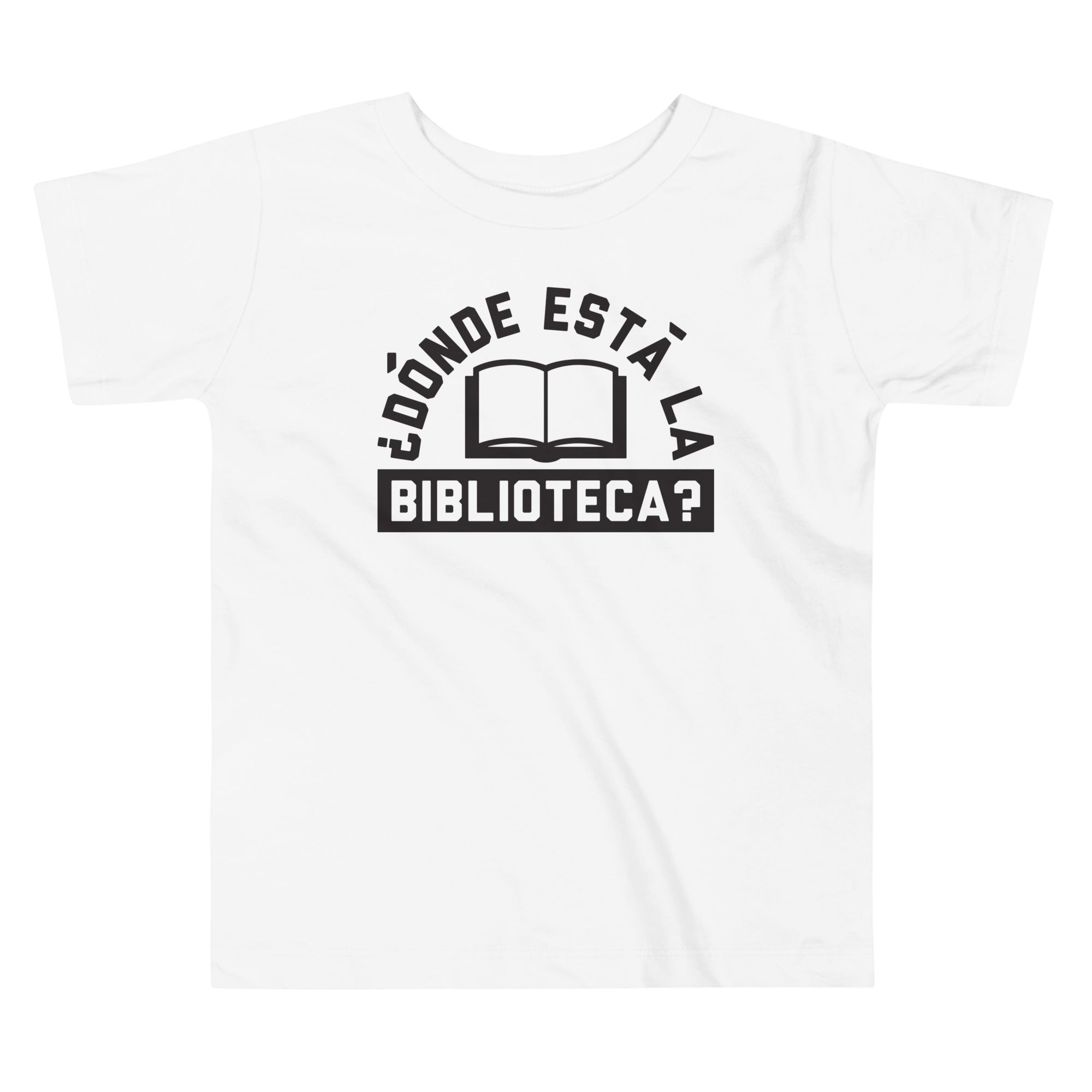 Donde Esta La Biblioteca? Kid's Toddler Tee Hoodie, Sweatshirt | PureTeeCo.com (Image 3)