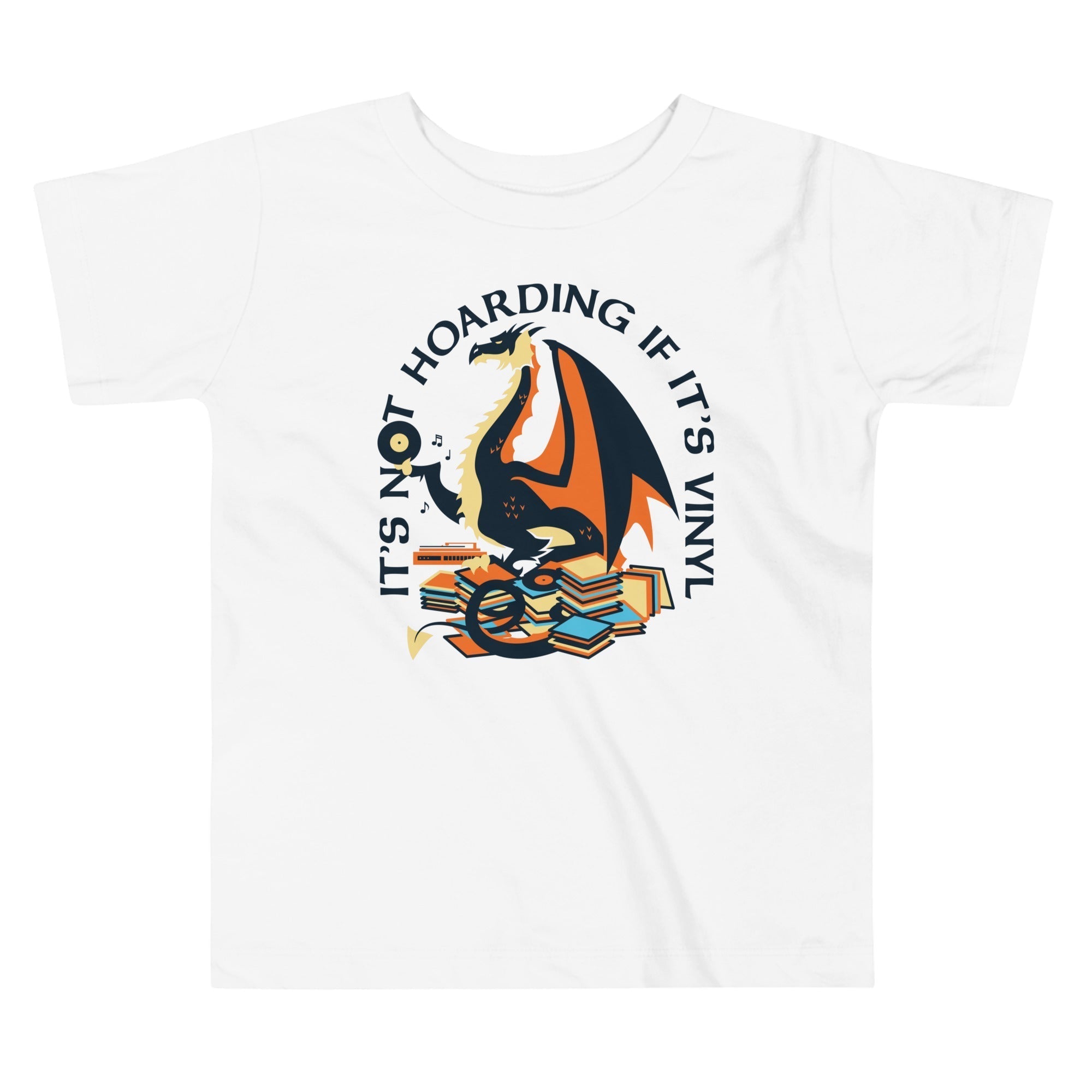 It's Not Hoarding If It's Vinyl Kid's Toddler Tee Hoodie, Sweatshirt | PureTeeCo.com (Image 3)