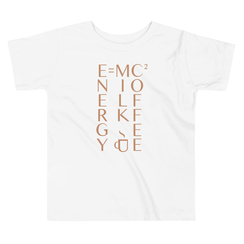 Energy Equals Milk Times Coffee Squared Kid's Toddler Tee Hoodie, Sweatshirt | PureTeeCo.com (Image 3)