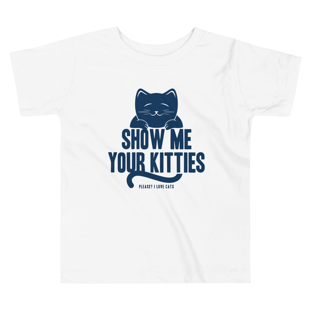 Show Me Your Kitties Kid's Toddler Tee Hoodie, Sweatshirt | PureTeeCo.com (Image 3)