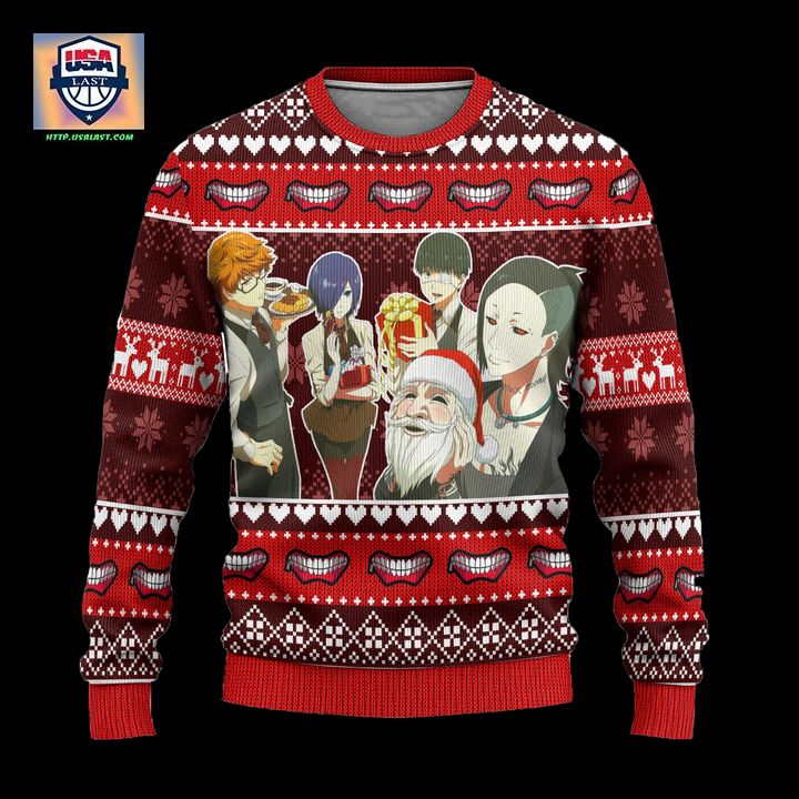 Tokyo Ghoul Anime Ugly Christmas Sweater Custom Xmas Gift