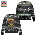 Tom Petty and the Heartbreakers Ugly Christmas Sweater Black