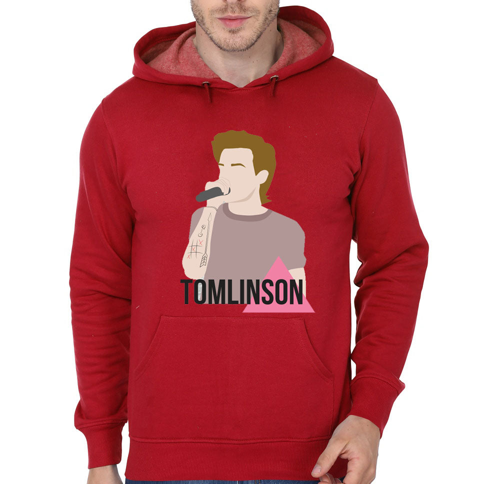 Louis Tomlinson Red Hoodie T-Shirts, Sweatshirt | PureTeeCo.com