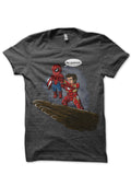 Tony And Spidey Charcoal Grey T-Shirt Hoodie, Sweatshirt | PureTeeCo.com