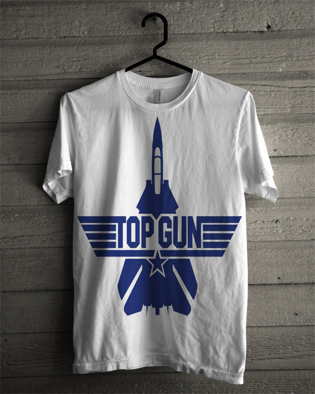 TOP Gun White Tee Hoodie, Sweatshirt | PureTeeCo.com