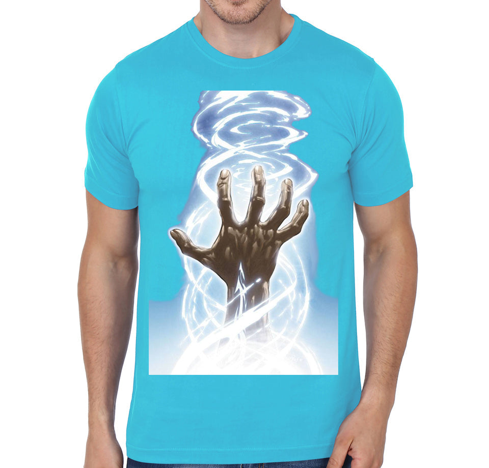 Tornado Hand Light Blue T-Shirt Hoodie, Sweatshirt | PureTeeCo.com