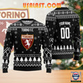Torino FC Personalized Ugly Christmas Sweater Black Version