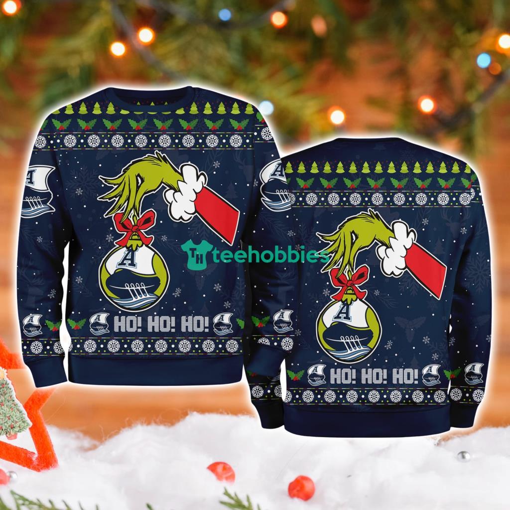 Toronto Argonauts Grinch Hand Ugly Christmas Sweater 3D