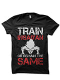 Train Insane Navy Blue Tee Hoodie, Sweatshirt | PureTeeCo.com